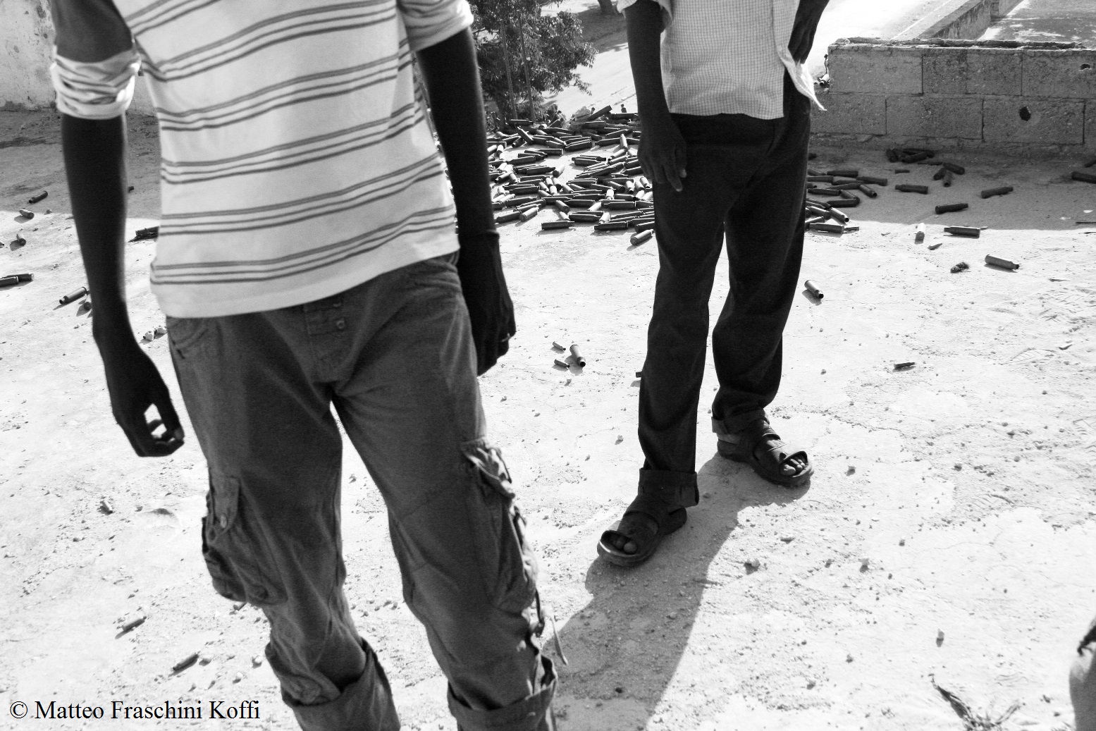 Cartucce di proiettili a Mogadiscio (Somalia) - dicembre 2010
